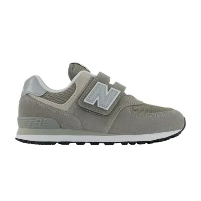 Pre-owned New Balance 574 Hook And Loop Little Kid 'core Pack - Grey White' | Kid's Size 1