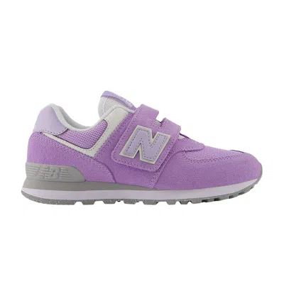Pre-owned New Balance 574 Hook & Loop Little Kid 'lilac Glo' | Purple | Kid's Size 2