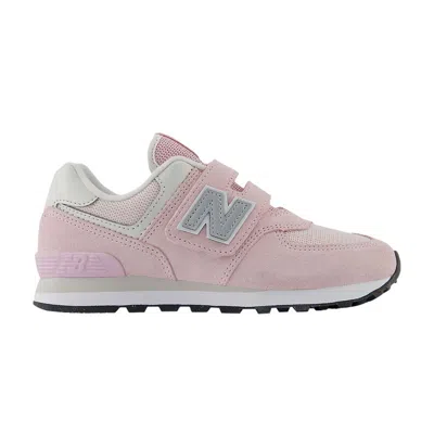 Pre-owned New Balance 574 Hook & Loop Little Kid Wide 'ancient Powder Grey Matter' | Pink | Kid's Size 12
