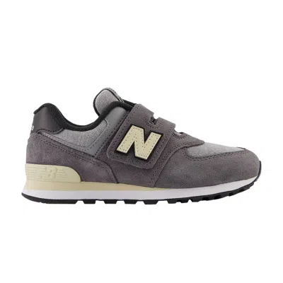 Pre-owned New Balance 574 Hook & Loop Little Kid Wide 'grey Day 2024 - Magnet' | Kid's Size 11 In Gray