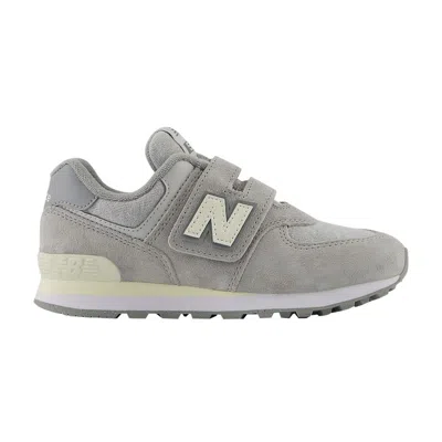 Pre-owned New Balance 574 Hook & Loop Little Kid Wide 'grey Day 2024' | Kid's Size 13