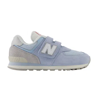 Pre-owned New Balance 574 Hook & Loop Little Kid Wide 'light Chrome Blue' | Kid's Size 1