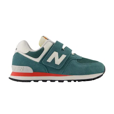 Pre-owned New Balance 574 Hook & Loop Little Kid Wide 'new Spruce' | Green | Kid's Size 3