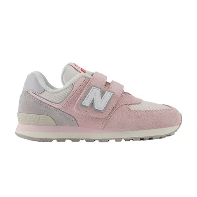 Pre-owned New Balance 574 Hook & Loop Little Kid Wide 'rose Sugar' | Pink | Kid's Size 3