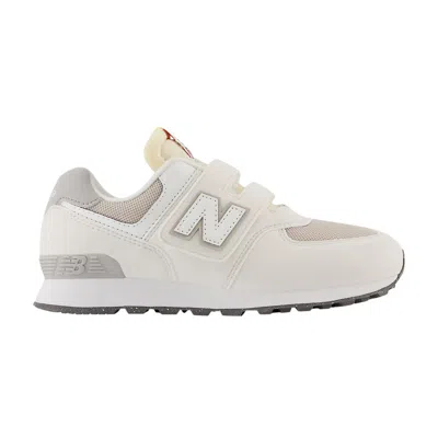 Pre-owned New Balance 574 Hook & Loop Little Kid Wide 'sea Salt' | Cream | Kid's Size 13 In White