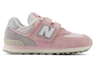 Pre-owned New Balance 574 Hook And Loop Sneakers In Rose In Pink