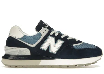 Pre-owned New Balance 574 Legacy Sneakers In Navy Blue/sea Salt In Multi