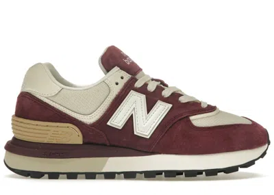 Pre-owned New Balance 574 Legacy Sneakers In Nb Burgundy/angora