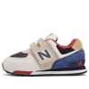 New Balance 574 'light Cream Dark Blue' In Neutral