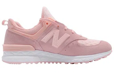 Pre-owned New Balance 574 Light (women's) Sneakers In Pink/white In Multi
