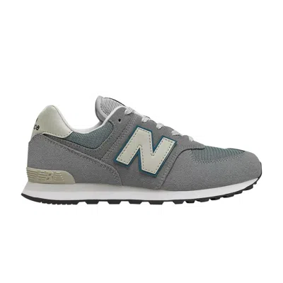 Pre-owned New Balance 574 Little Kid 'grey Sky Blue' | Kid's Size 6 In Gray