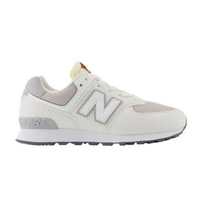 Pre-owned New Balance 574 Little Kid 'sea Salt' | Cream | Kid's Size 11 In White