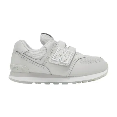 Pre-owned New Balance 574 Little Kid Wide 'grey White' | Kid's Size 13 In Gray