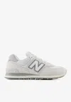 New Balance 574 Low-top Sneakers In Reflection With White In Gray