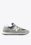 New Balance 574 Low-top Sneakers In Shadow Gray With Sea Salt In Gray