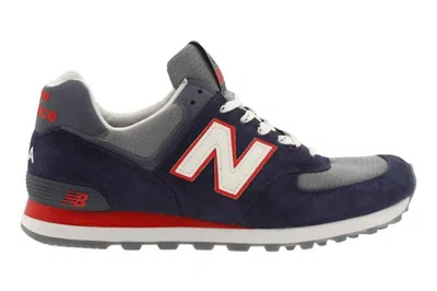 Pre-owned New Balance 574 Made In Usa Navy Red In Navy/red