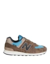 New Balance Classics 574 U574sob Sneakers Mens Brown Leather Casual Shoes Tf7045 In Brown