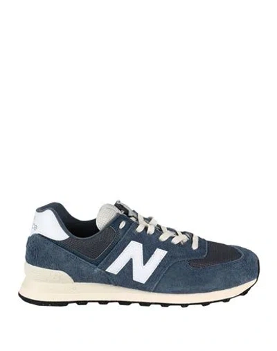 New Balance 574 "vintage Indigo/white/angora" Sneakers In Blue