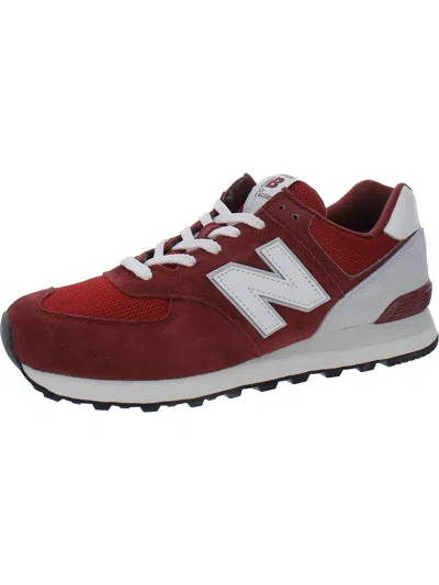 New Balance 574 Mens Lace-up Faux Suede Casual And Fashion Sneakers In Multi