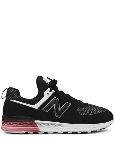 New Balance Kids' 574 Mesh Trainers In Black