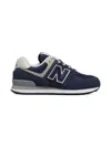 New Balance Boys Suede 574 Trainers In Blue