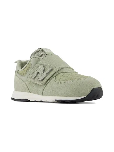 New Balance Kids' 574 New-b Hook & Loop Embossed Strap Sneakers In Green