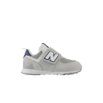 Pre-owned New Balance 574 New-b Hook & Loop Toddler 'brighton Grey Navy' | Infant Size 2