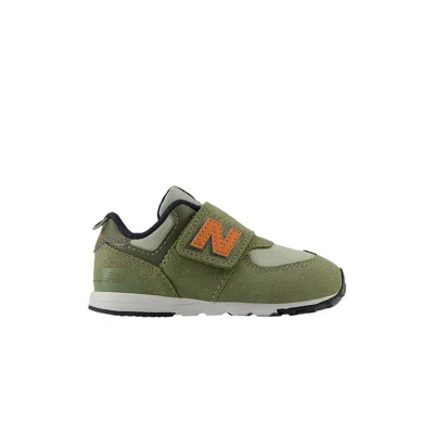 Pre-owned New Balance 574 New-b Hook & Loop Toddler 'dark Olivine Infield Clay' | Green | Infant Size 3.5