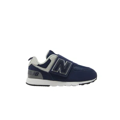 Pre-owned New Balance 574 New-b Hook & Loop Toddler 'navy White' | Blue | Infant Size 6.5