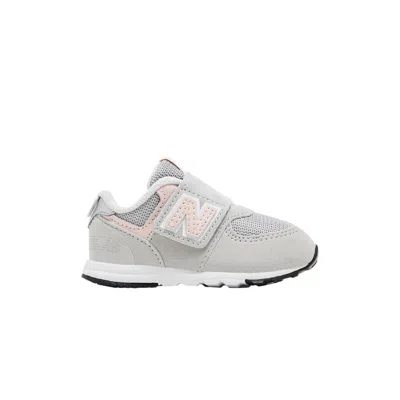 Pre-owned New Balance 574 New-b Hook & Loop Toddler 'rain Cloud Pink Haze' | Grey | Infant Size 6.5