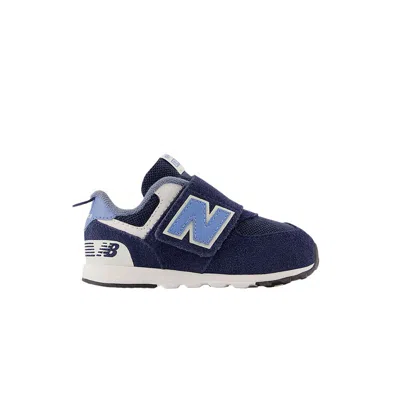 Pre-owned New Balance 574 New-b Hook & Loop Toddler Wide 'heritage Blue' | Infant Size 9