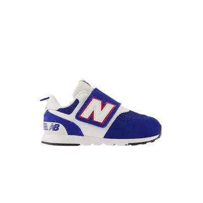 Pre-owned New Balance 574 New-b Hook & Loop Toddler Wide 'team Royal' | Blue | Infant Size 8