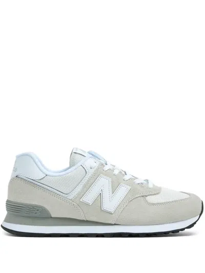 New Balance Gray 574 Sneakers In Cream Beige