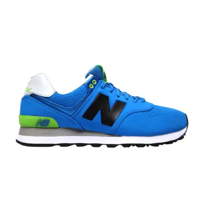 Pre-owned New Balance 574 'paint Chip' In Blue