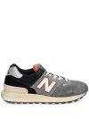 New Balance 574 Panelled Lace-up Sneakers In Grau