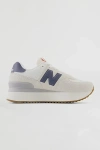 New Balance 574+ Platform Sneaker In Moonbeam/sea Salt, Women's At Urban Outfitters