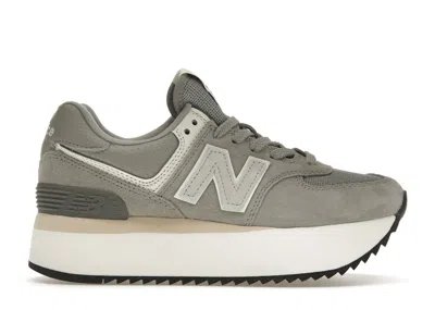Pre-owned New Balance 574 Plus (women's) Sneakers In Grey In Gray
