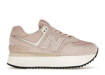 Pre-owned New Balance 574 Plus (women's) Sneakers In Pink