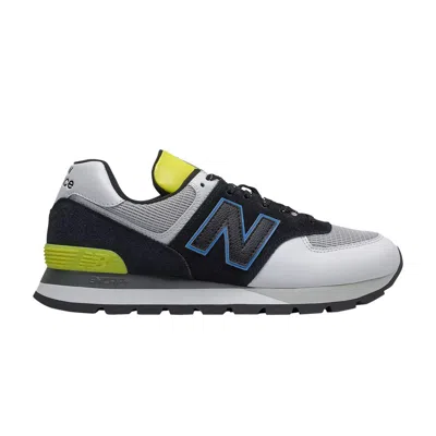 Pre-owned New Balance 574 Rugged 'black Helium' In Grey