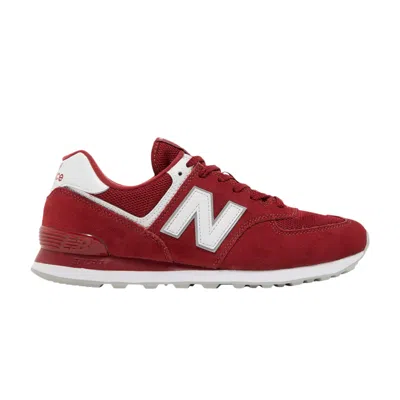 Pre-owned New Balance 574 'scarlet' In Red