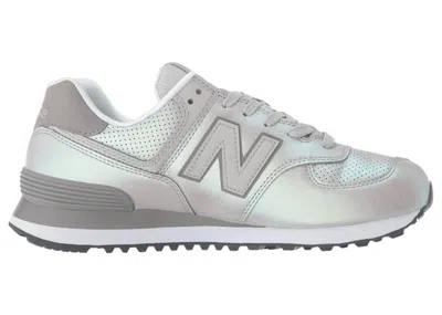 Pre-owned New Balance 574 Sheen Pack (women's) Sneakers In Silver