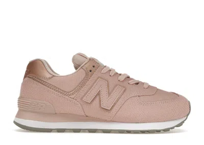 Pre-owned New Balance 574 Snakeskin (women's) Sneakers In Pink