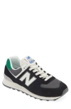 New Balance 574 Sneaker In Black/ Castlerock