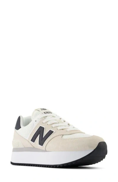 New Balance 574 Sneaker In Linen/sea Salt