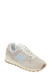 New Balance 574 Sneaker In Moonrock/ Chrome Blue