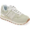 New Balance 574 Sneaker In Olivine/moonbeam