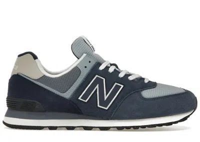 Pre-owned New Balance 574 Sneakers In Admiral Blue/white In Multi
