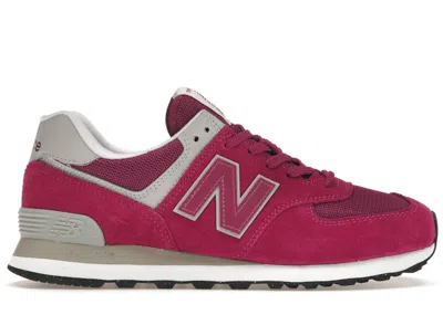 Pre-owned New Balance 574 Sneakers In Lilac/white/grey