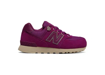 Pre-owned New Balance 574 Sneakers In Magenta