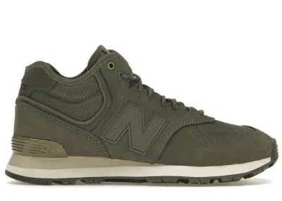 Pre-owned New Balance 574 Sneakers In Olive/black